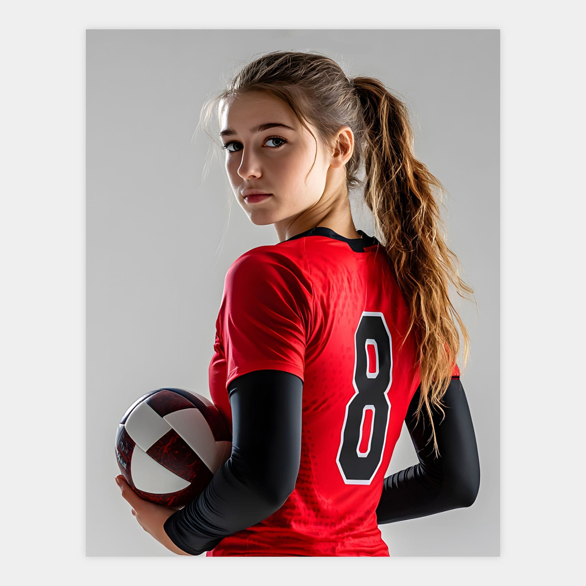 image of an 11x14 youth sports portrait
