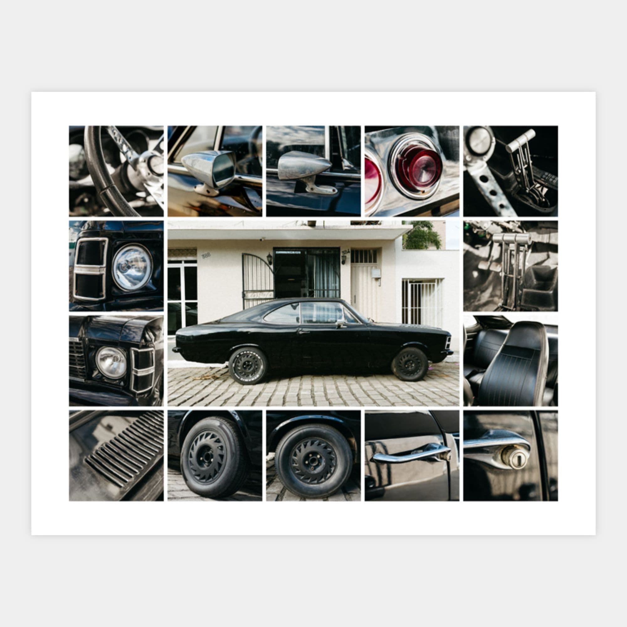 image of a 15 image photo collage with one large image surrounded by smaller square images