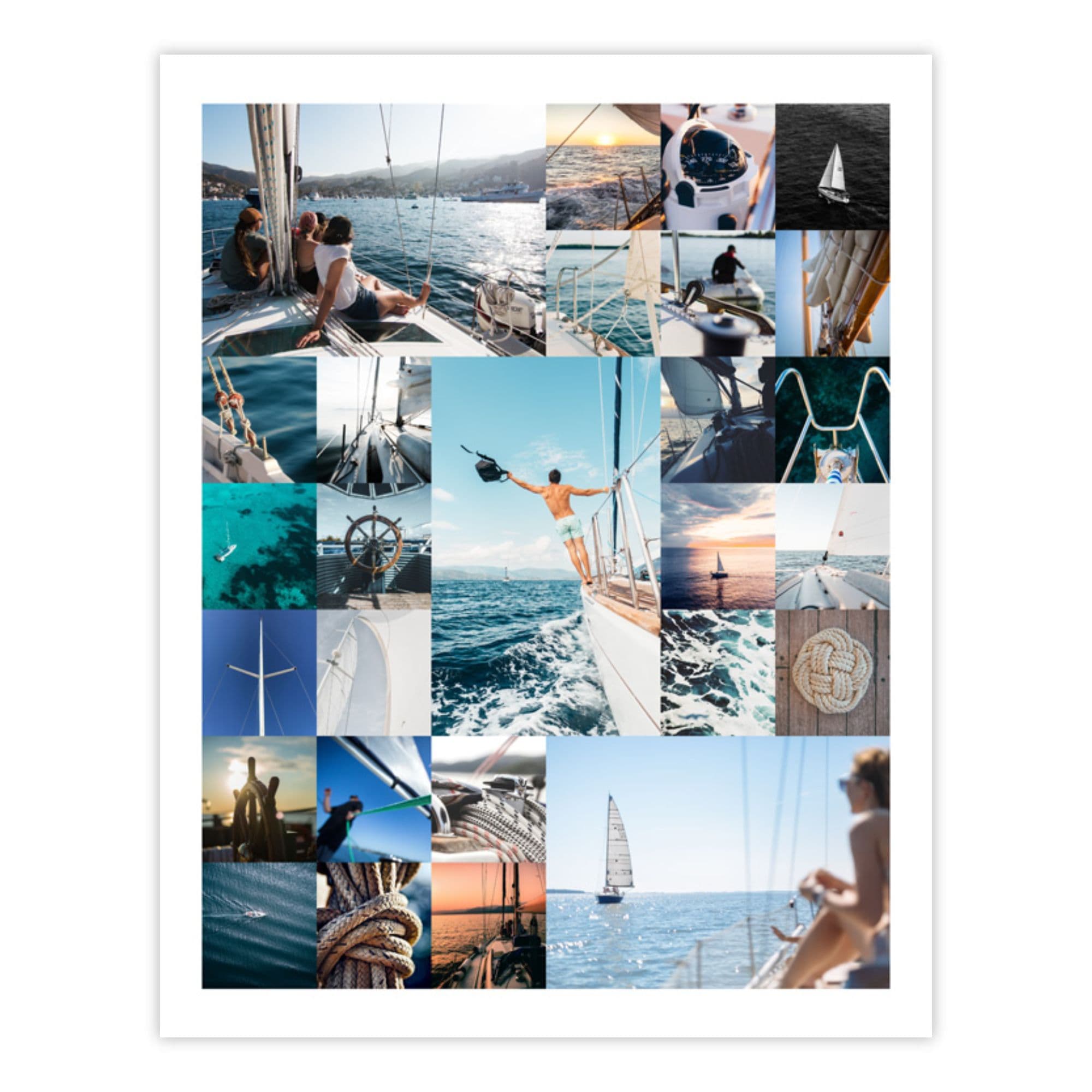 image of a 27 image vertical photo collage