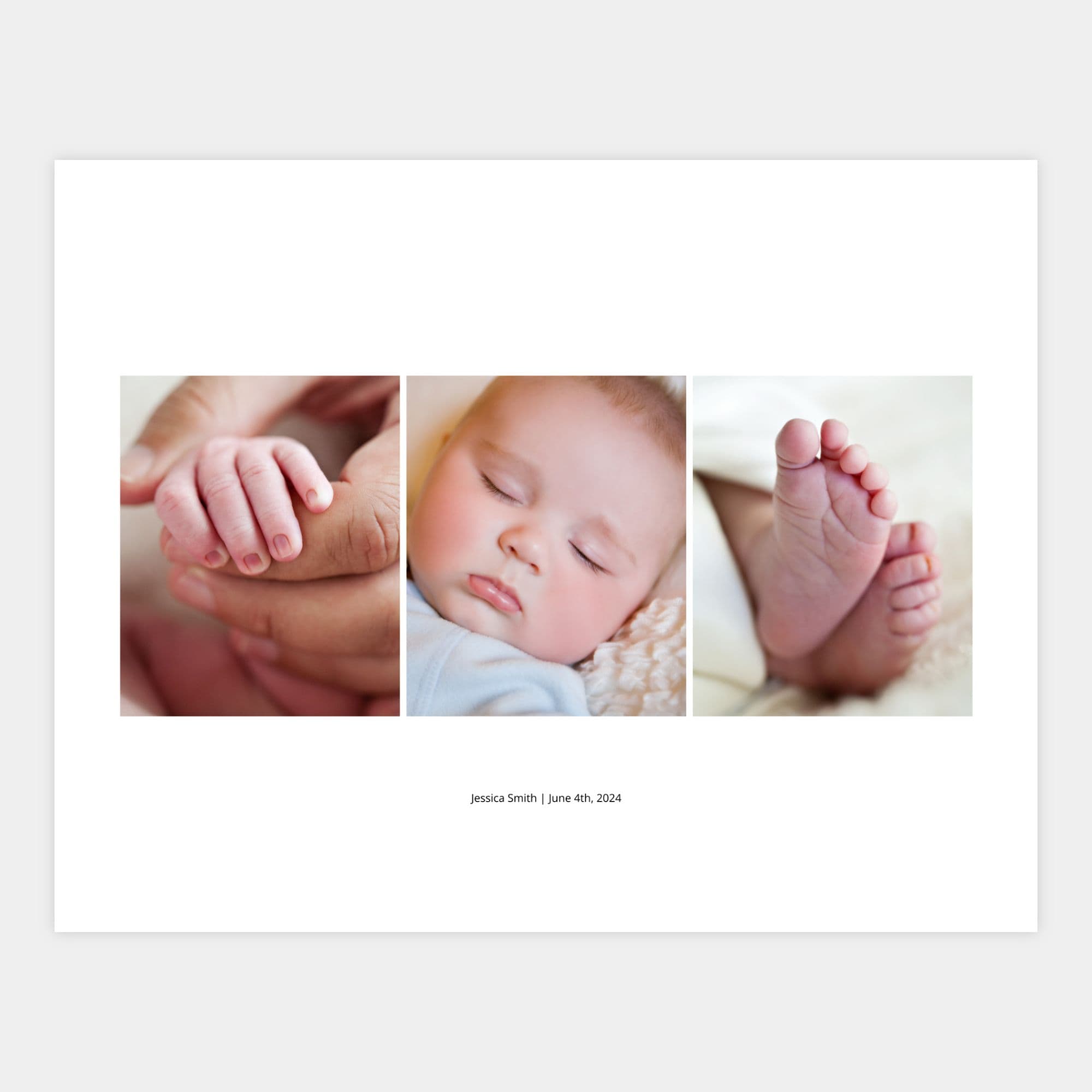 simple 3 image collage photo