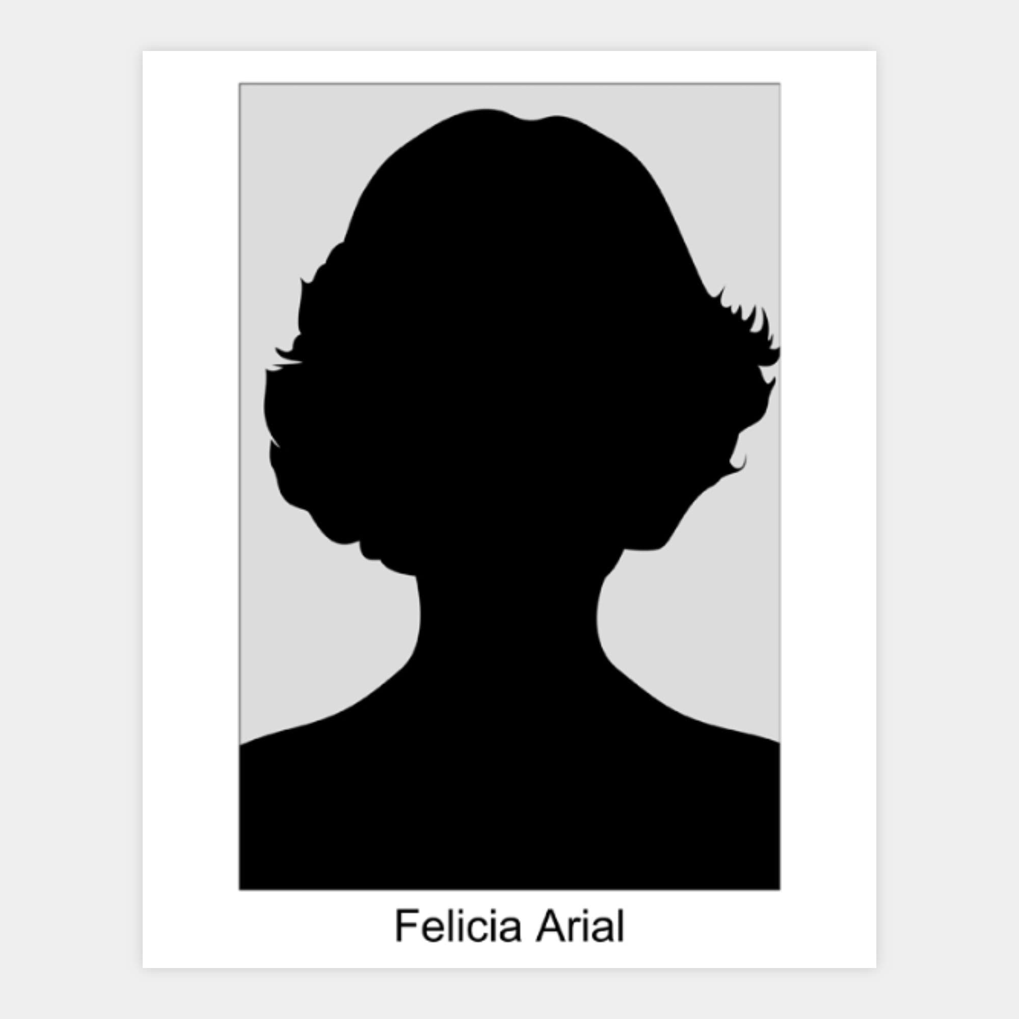 image of an 8x10 headshot print with a full frame opening for the picture, text below